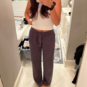 Aritzia Cozy Fleece Boyfriend Wide Sweatpants